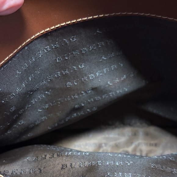 Burberry Beige and Brown Plaid Satchel - Picture 8 of 15